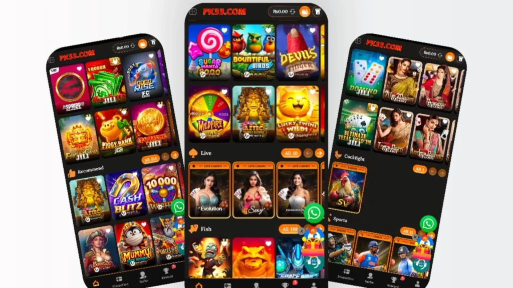 Pk33 play game  earn money
